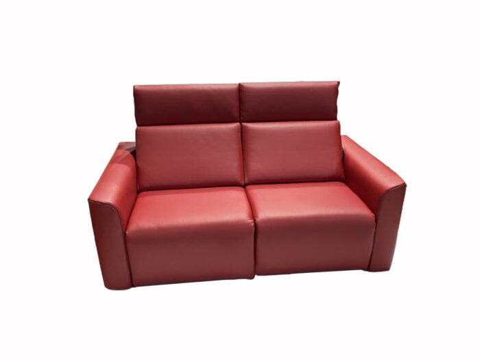 Divano Sleep 4 relax su misura rosso made in italy