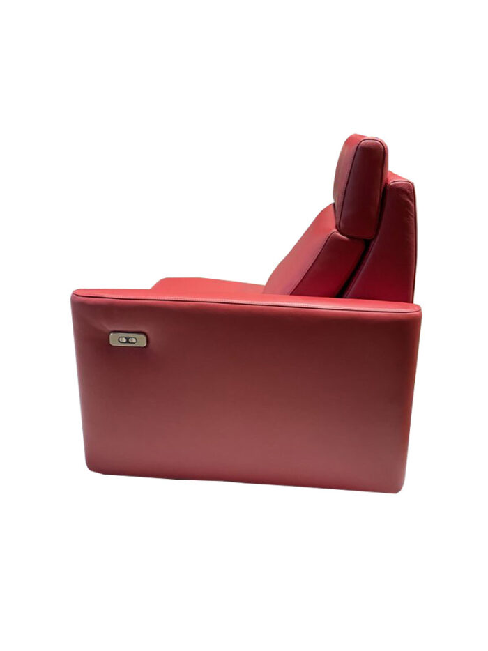 Divano Sleep 4 relax su misura rosso made in italy - Divano relax su misura Lissone