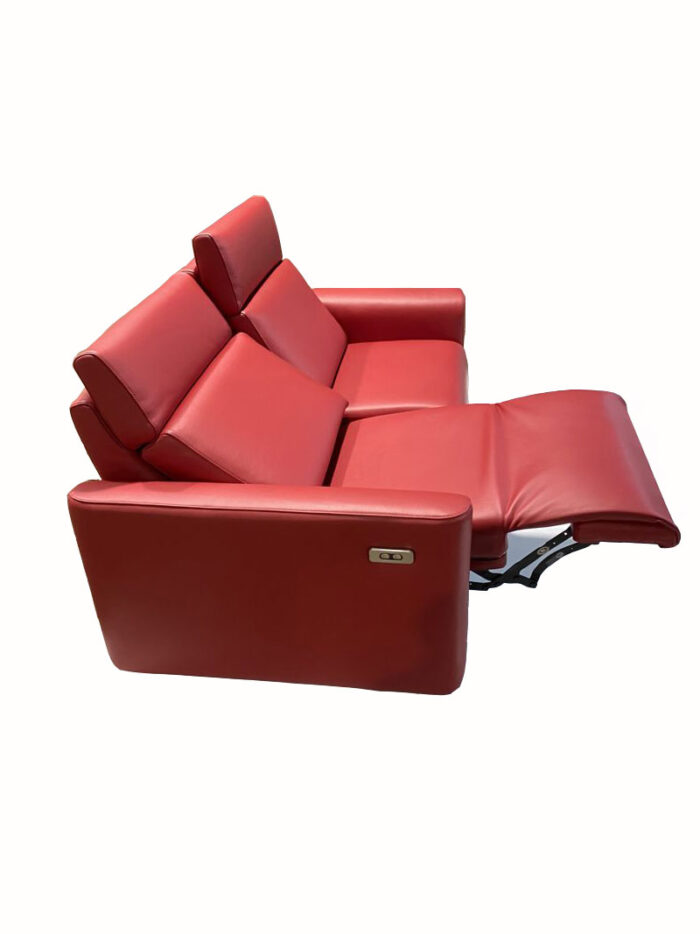 Divano relax su misura rosso made in italy