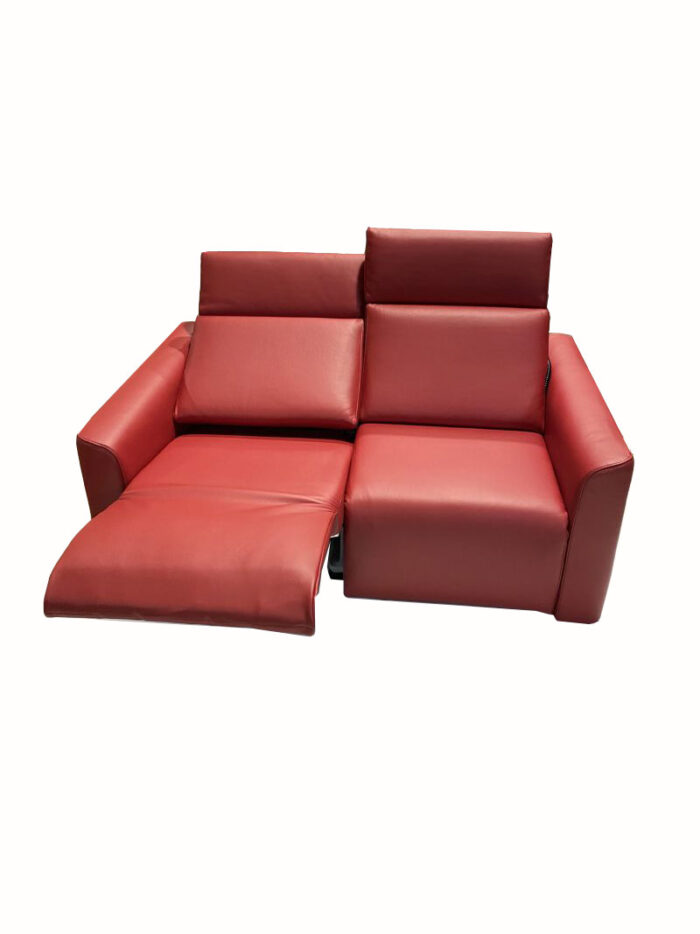 divano relax rosso reclinabile - Divano relax su misura Lissone