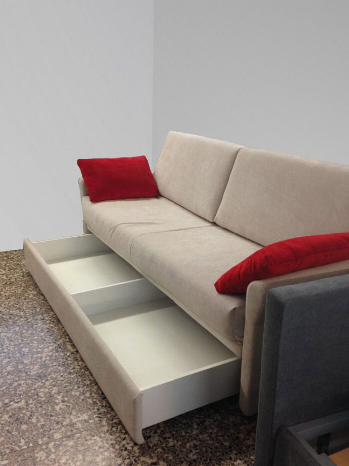 Divano letto contenitore. Divano su misura Monza
