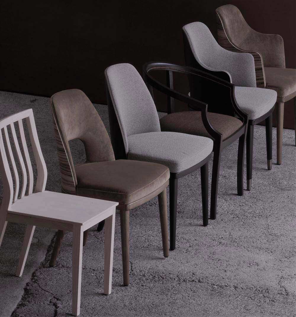 Sedie imbottite di design - Sedie contract per realtà commerciali Monza