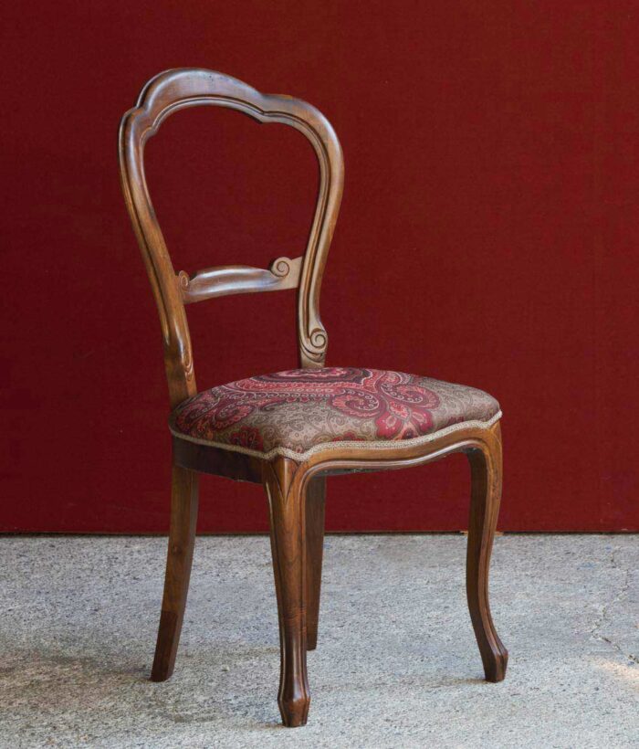 Sedia vintage imbottita - artigianato italiano